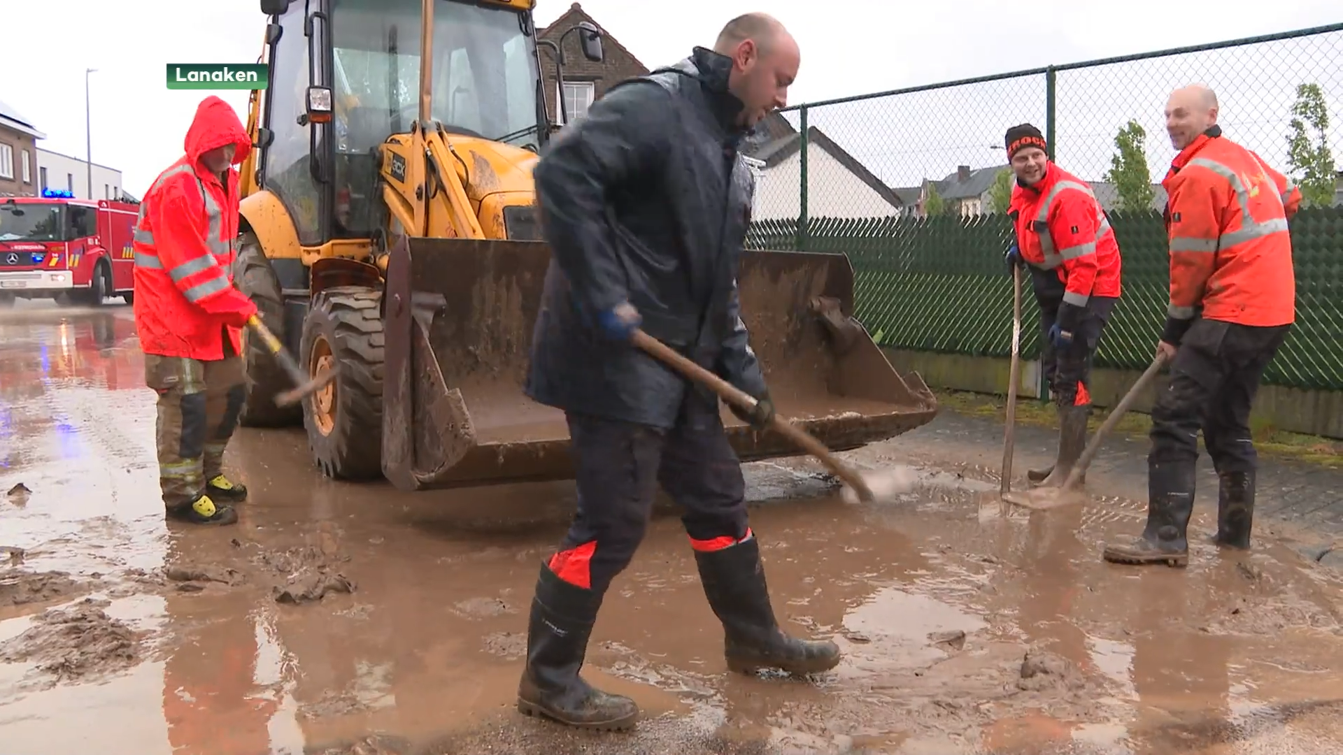Oost-Limburg krijgt meeste regen te verwerken, modderruimen in Veldwezelt